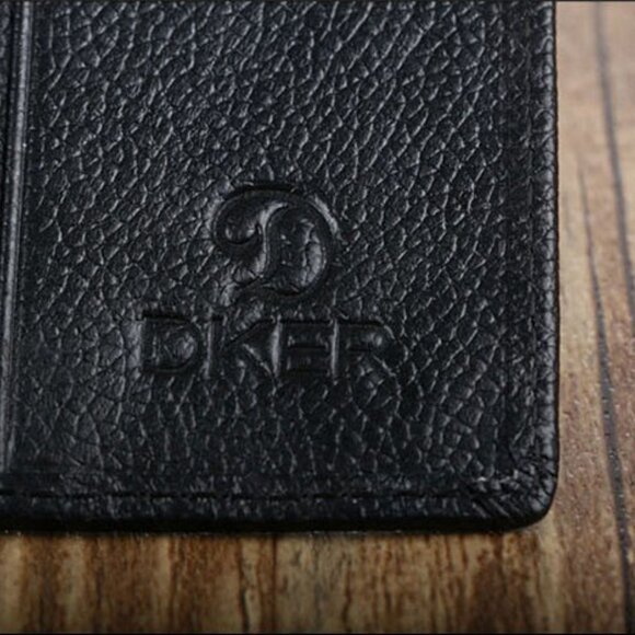 New Men's Leather Bifold ID Credit Card Holder Mini Wallet Thin Purse Billfold - Picture 7 of 7